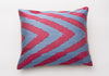 Ikat Decorative Throw Pillows  Blue & Red